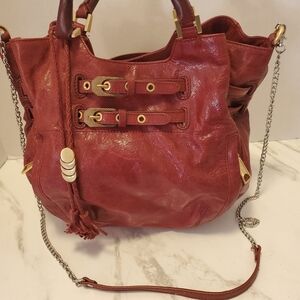 Red Leather Hobo By Rebecca MINKOFF